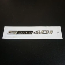 1PC Chrome SDrive 40i Plastic Emblem Badge Sticker Decal Premium Racing Car Auto