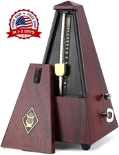 Metrónomo mecánico preciso para músicos de instrumentos de viento Teca US NUEVO