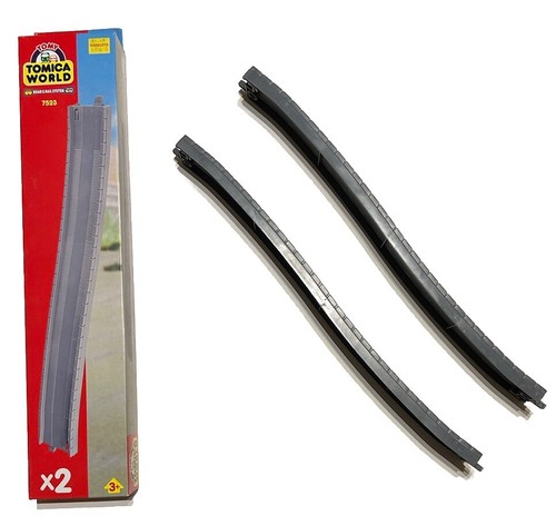 Tomy Tomica World Road & Rail System 7523 Long Sloping Road X2 With Original Box - Picture 2 of 5