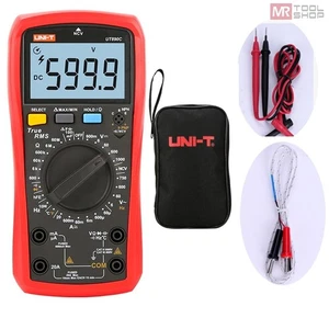 UNI-T Vrai RMS Multimètre numérique AC DC LCD DMM NCV Essai de la température du bouchon UT890C/D+