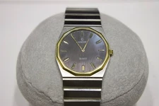 Concord Mariner SG Gents 18kt Gold Bezel Gray Gold Marks Watch SS