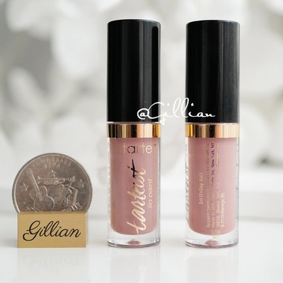 2Pcs TARTE Tarteist Liquid Lipstick - Birthday Suit - Nude Pink Cream TRAVEL Sz