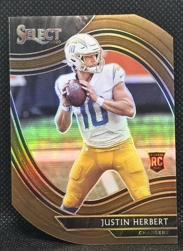 Justin Herbert RC, Copper Prizm #1 /355 #344 - 2020 Panini Select FIRST ON PRINT