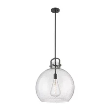 Innovations Lighting Newton Sphere - 1 Light 18" Stem Hung Pendant