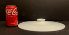 Vintage Flat Saucer White Milk Glass 12" Industrial Reflector Cone Lamp Shade