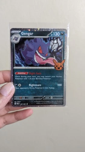 Trick Or Trade Gengar Cosmo Holo Foil Pokemon Card