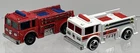 Vintage 1976 Hot Wheels Diecast Fire Truck Red and White 2 Lot