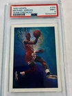 1990-91 NBA Hoops - Art Card Team Checklist Michael Jordan #358