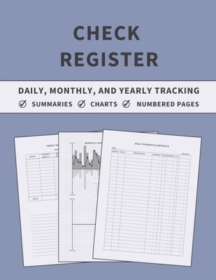 Finca - Check Register  Accounting Ledger Book for Daily Monthly and - X555z