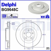 Delphi Bremsscheibe BG9648C FüR Ford USA