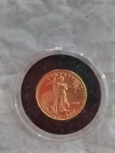1/10 oz American Gold Eagle Coin 1998 $5 BU
