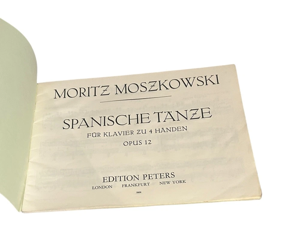 Moritz Moszkowski Spanische Tanze Opus 12 Vintage Piano Duet Sheet Music Edition - Image 2 of 4