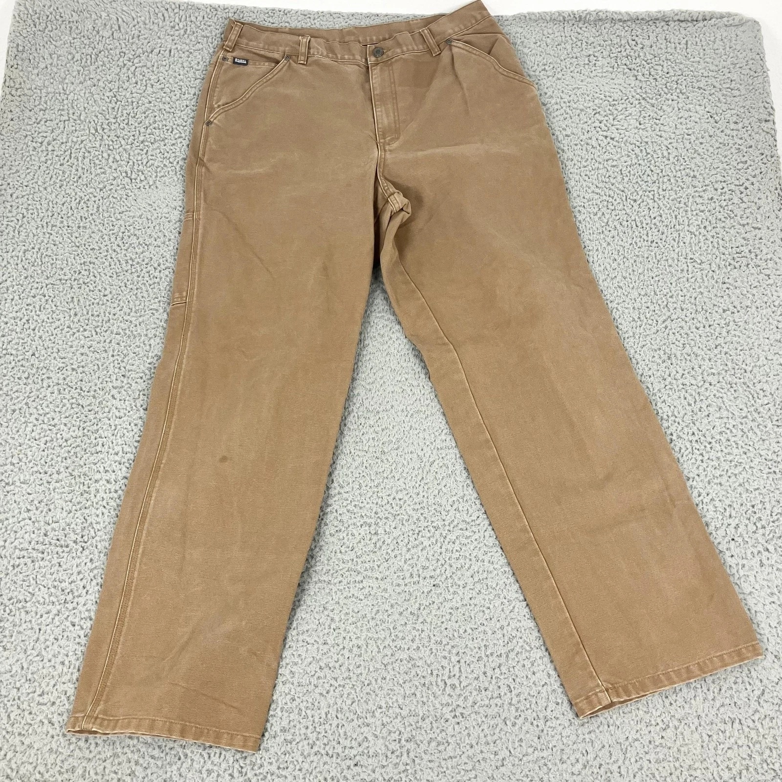 Sorel Pants Mens 36x32 Brown Canvas Carpenter Workwear Utility Straight Leg