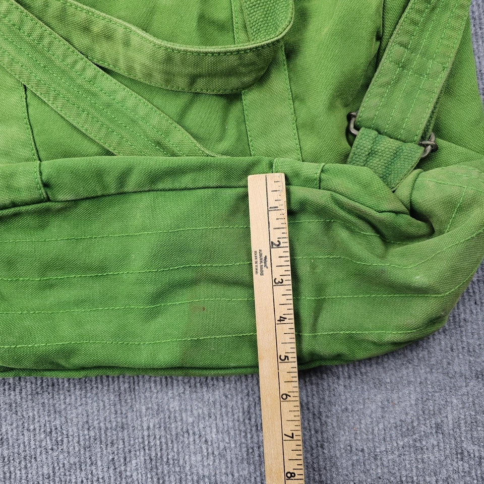 Vintage GAP Tote Bag Y2K Green Canvas Shoulder Crossbody Adjustable Carryall - Image 4 of 4