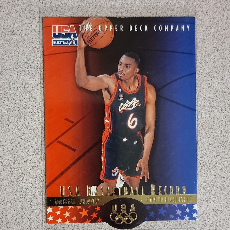 Upper Deck 1996 USA Basketball Career Highlights Anfernee Hardaway USA #4