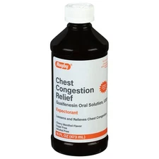 Rugby Chest Congestion Relief Guaifenesin Expectorant Syrup 16oz