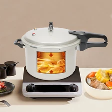 Aluminum Alloy Pressure Cooker Induction Compatible Pressure Cooker 9.5Qt