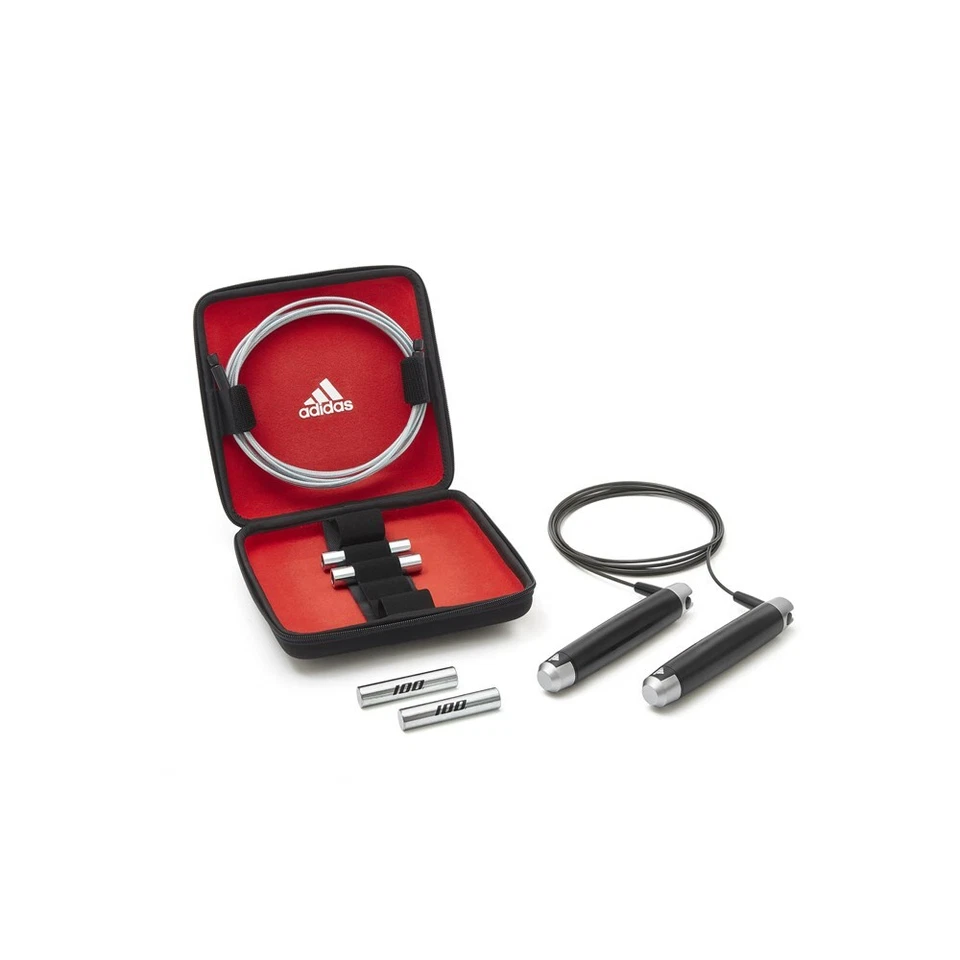 Adidas Weighted Skipping Rope Set Speed Jump Skip Boxing Fitness with Case - Image 4 of 4