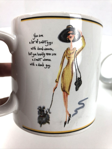 Stoneware Coffee / Tea Mugs Sakura Glamour Girls Set of 2 - Picture 5 of 10