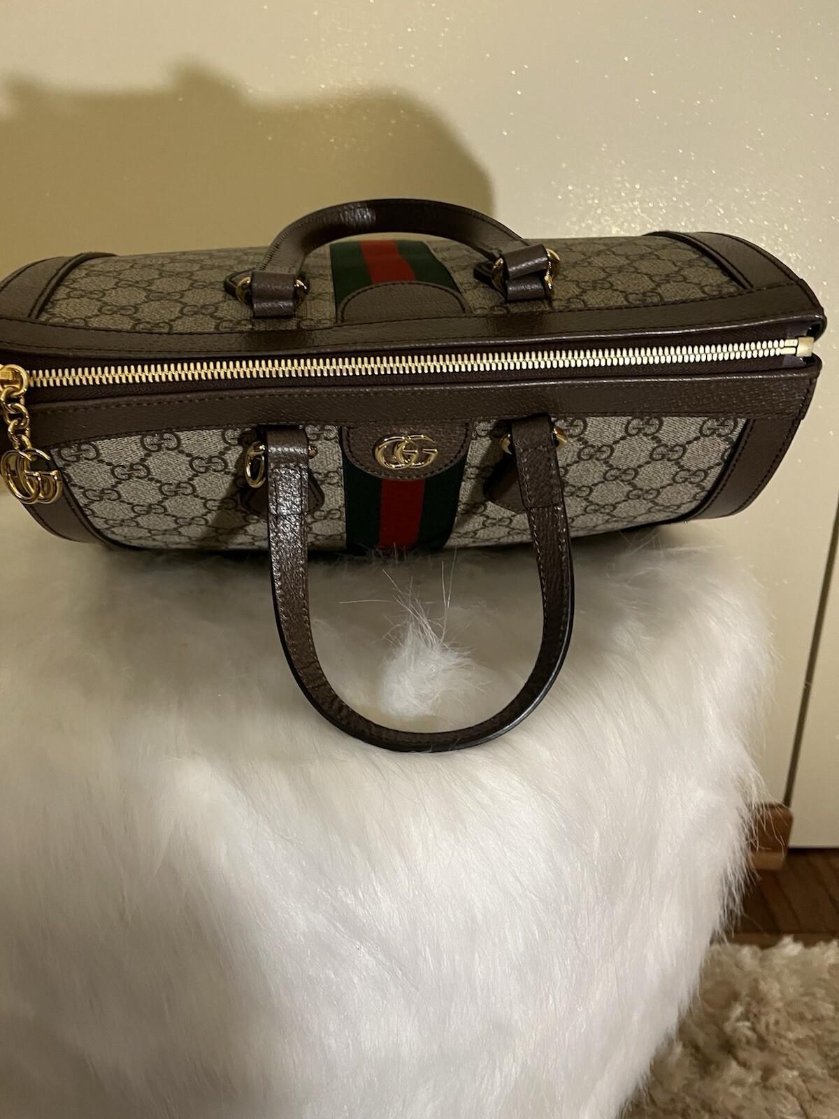 Gucci Authentic Ophidia Medium Top Handle Bag - image 3