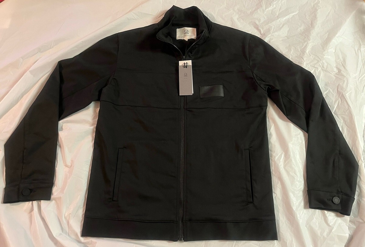 MAZDA Hiroshima Japan Woven Full Zip Jacket SMALL Black