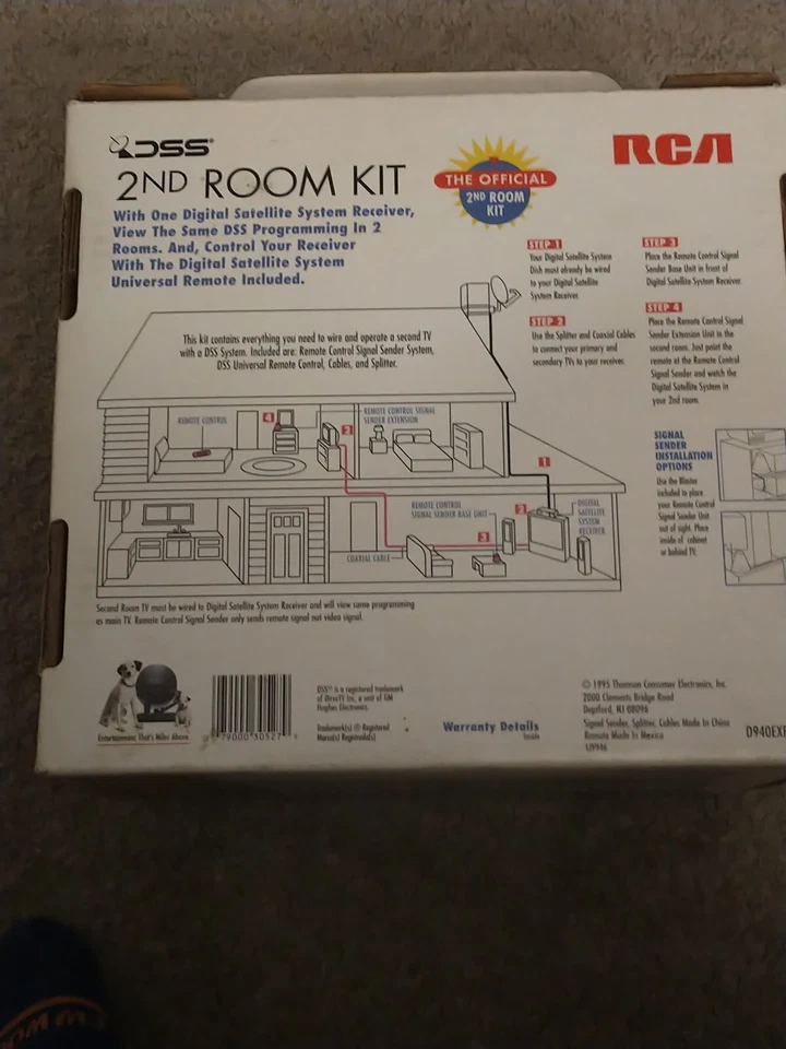 NEW RCA DBS DSS D-940EXP D940EXP 2ND ROOM KIT KIT Complete WITH REMOTE - Image 2 of 4