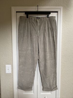 Vintage 90s Dockers Corduroy Pants Mens 40x30 Tan Relaxed Fit