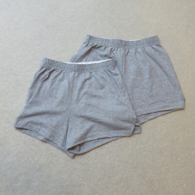 Soffe Cheer Shorts Doppelpack Mädchen Junior mittelgrau Sport authentisch neu ohne Etikett