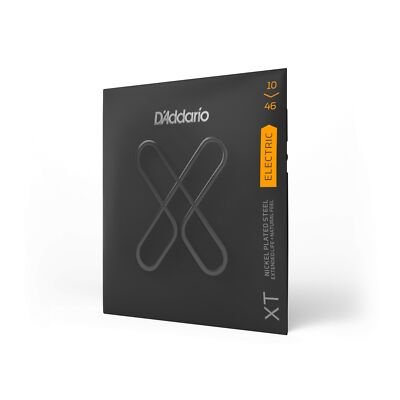 D'Addario XTE1046 XT vernickelter Stahl, normale leichte Gitarrensaiten, 10-46