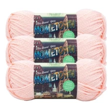 3 Pack Lion Brand Hometown Super Bulky Acrylic Yarn 81yd Each Providence Pink