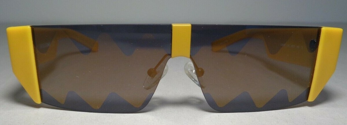 Guess X J BALVIN GU8207 Shiny Yellow Smoke Mirror New Men display picture 3
