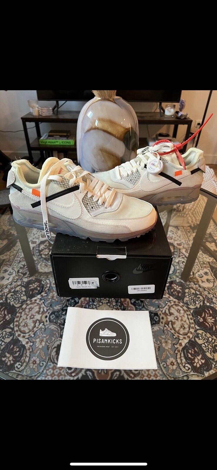 OFF WHITE X NIKE Taglia 9 CAMPIONE COPPIA PROMO Nike Air Max 90 x OFF WHITE The Ten 2017 AUTENTICHE