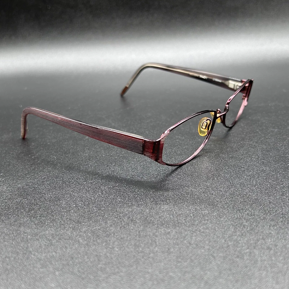 Marco de gafas Ellen Tracy Borealis Wine Flex 51-18-130 usado Foto 3 de 4