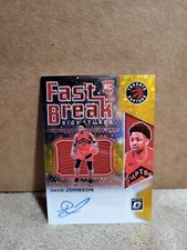 2021-22 Panini Donruss Optic David Johnson Rookie Fast Break Signatures Gold /10