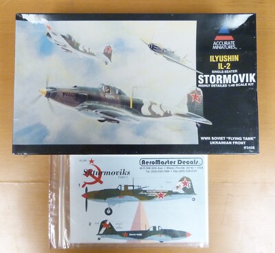 1/48 Accurate Miniatures IL-2 Stormovik - Factory Sealed - w Partial Aeromaster