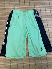 Nike Jordan Basketball Shorts Youth X-Large Dri-fit Green NWT