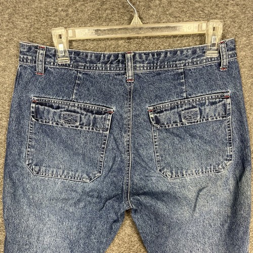 Vintage Y2K Angels Cargo Pocket Jeans Flare Bootcut Denim Juniors Size 11 - Picture 17 of 19