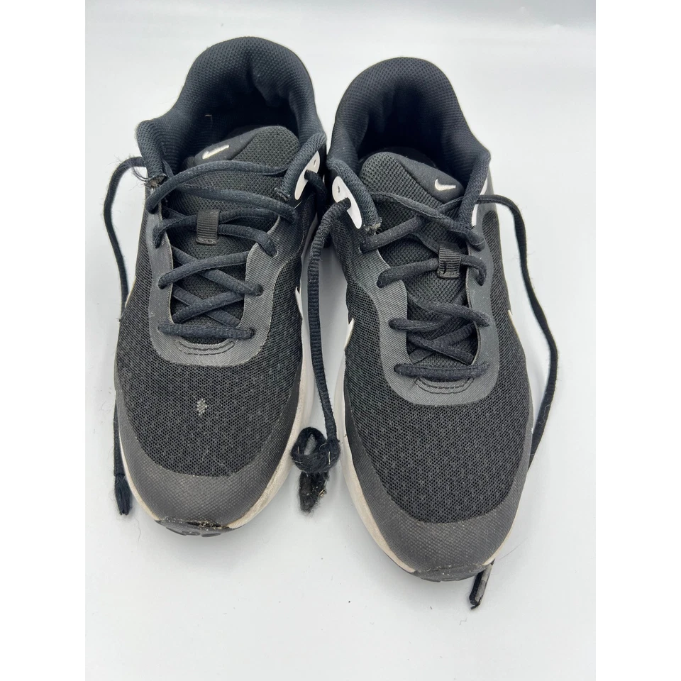 Nike Youth 6Y Black White Running Shoes Athletic Sneakers - Image 2 of 4