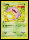 Pokemon Card - Koffing Base Set Shadowless 51/102 1st Edition Common