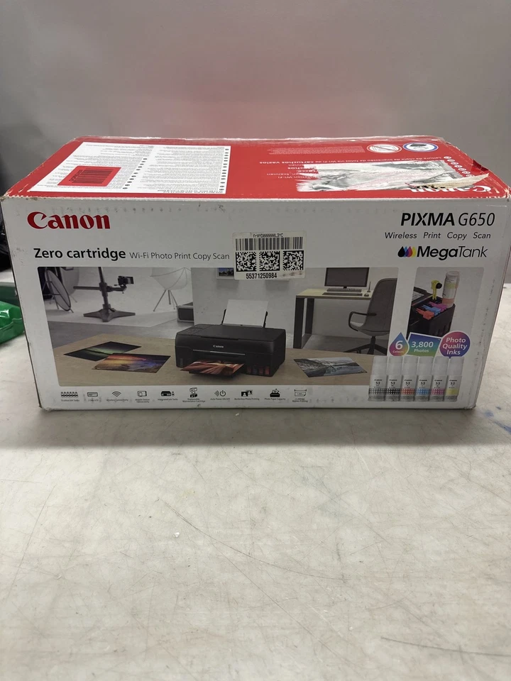 Canon PIXMA G650 Multifunktionsdrucker - Schwarz - Bild 3 von 4