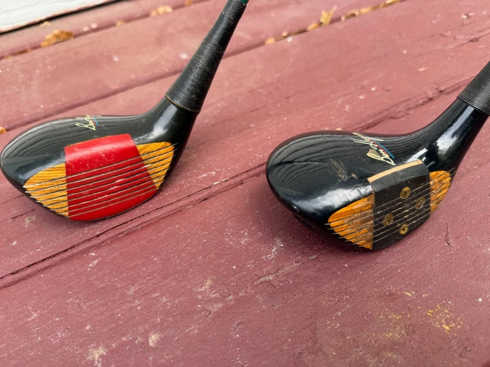 Vintage Ben Hogan Speed Slot WoodS Driver & 3  Wood Steel Shaft RH Golf Clubs - Image 3 of 4