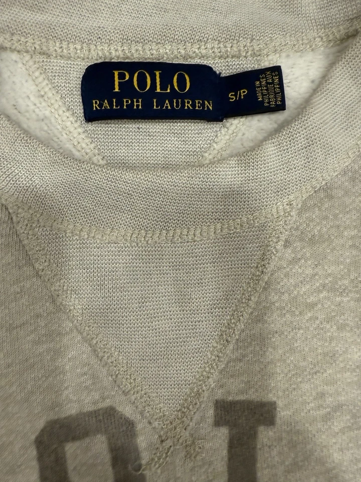 Mujer Polo Ralph Lauren Pullover Sudadera Atlética Gris Talla S Usado Foto 3 de 3