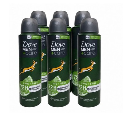 Dove Men + Care  Lime And Sage Antiperspirant Deodorant Spray Scent 150 ML