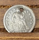 Holed Seated Liberty Dime