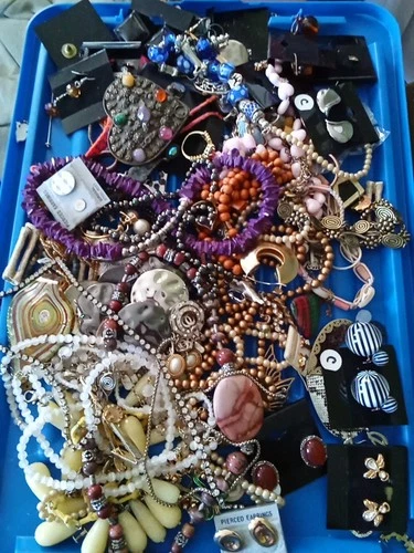 Vintage Costume Jewelry Junk Drawer Lot