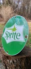 Sprite soda advertising retro vintage porcelain sign Coca Cola Co