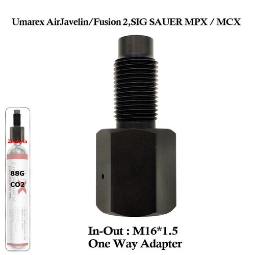 88g CO2 Capsules CO2 Saver Adapter Removable Fit for Umarex AirJavelin ,Fusion 2