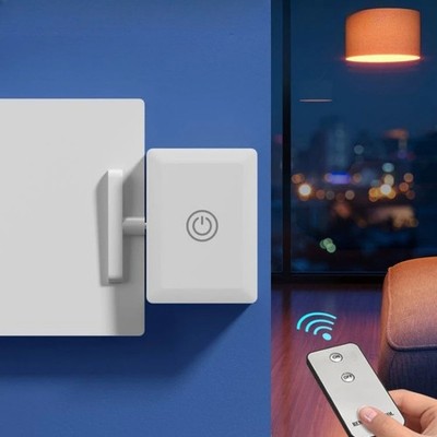 Automatic Turn Off Light Switch Wireless Wall Switch Controll Easy to Install