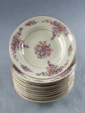 11 Piece KPM Royal Ivory Germany 8.5 Inch Soup Salad Bowls