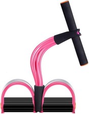 6 Tube TPE Fitness Bands with Pedal Rope, Full Body Stretch Training Equipment